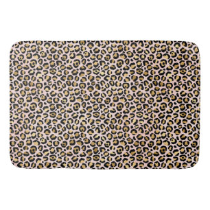 Blush roze Gold Black leopard-printer          Badmat