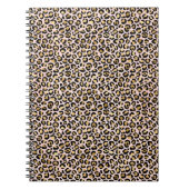 Blush roze Gold Black leopard-printer Notitieboek (Voorkant)