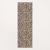 Blush roze Gold Black leopard-printer Yogamat (Voorkant)