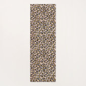 Blush roze Gold Black leopard-printer Yogamat (Achterkant)