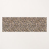 Blush roze Gold Black leopard-printer Yogamat (Voorkant (horizontaal))