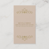 Blush Roze & Gold Elegant Chic Verwijs een vriends Aanbevelingskaartje (Voorkant)