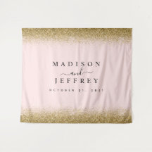 Blush roze & Gold Glitter Wedstrijd achtergrond