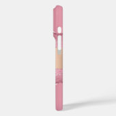 Blush roze goud agaat marmer naam Case-Mate iPhone case (Achterkant / Links)