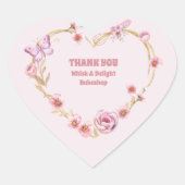 Blush Roze & Goud Bakken & Kookgerei Bakkerij Hart Sticker (Voorkant)