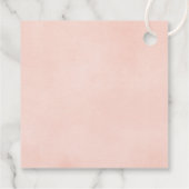 Blush roze goud bloemendoop eerste communie bedankjes labels (Achterkant)