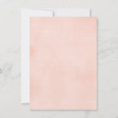 Blush roze goud bloemengroen waterverf elegant bedankkaart (Achterkant)