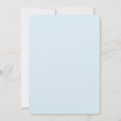 Blush Roze Goud Eenvoudig Chique Bruiloft Uitnodig Kaart (Achterkant)