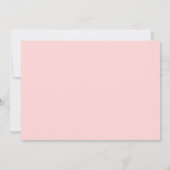 Blush roze & goud | Eenvoudig elegant verjaardagsd Kaart (Achterkant)