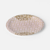 Blush Roze & Goud Marokkaanse Arabische Nachten Br Papieren Bordje (Gekanteld)