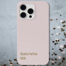 Blush roze goud monogram monochroom minimal simple