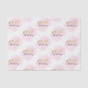 Blush Roze & Goud Rosé Altijd Meisjesachtig Modern Tissuepapier