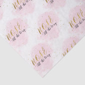 Blush Roze & Goud Rosè helemaal Girly Modern Tissuepapier (Detail)