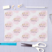 Blush Roze & Goud Rosè helemaal Girly Modern Tissuepapier (Craft)