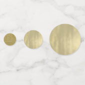 Blush Roze Goud Tropische Ananas Botanische Partij Confetti (Achterkanten)