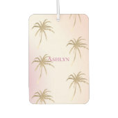 Blush roze goud tropische palmbomen luchtverfrisser (Voorkant)