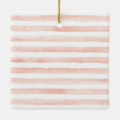 Blush Roze Goud XOXO Waterverf Kiss Gepersonalisee Keramisch Ornament (Achterkant)