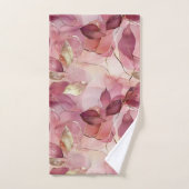 Blush roze gouden bladeren bad handdoek (Handdoek)
