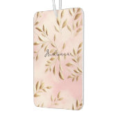 Blush roze gouden bladeren bruiloft luchtverfrisser (Links)