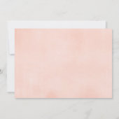 Blush roze gouden bloemen Eerste Heilige Communie  Kaart (Achterkant)