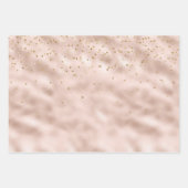 Blush Roze Gouden Confetti Inpakpapier Vel (Voorkant 2)