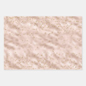 Blush Roze Gouden Confetti Inpakpapier Vel (Voorkant)