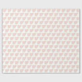 Blush roze gouden harten met pijlen cadeaupapier (Vlak)