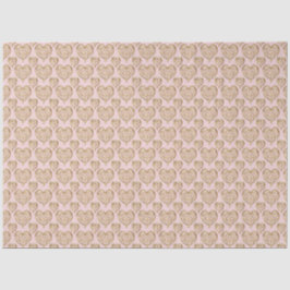 Blush roze gouden harten tissuepapier