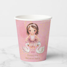 Blush Roze Gouden Inkt Ballerina 00e Verjaardagsfe