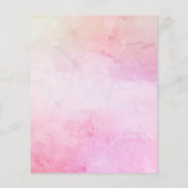 Blush roze gouden ster Baby shower uitnodiging (Achterkant)