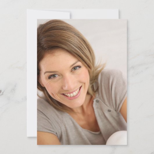 Blush roze & goudfoto's zonder scherpe randen op z kaart (Achterkant)