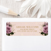 Blush roze goudhoningraat Rozen Retouradres Etiket (Insitu)