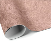 Blush roze goudkleurige bloemkolen cadeaupapier (Rol Hoek)