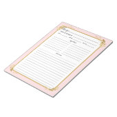 Blush Roze goudvulling Multomap Notitieblok (Schuin)