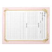 Blush Roze goudvulling Multomap Notitieblok (Voorkant)