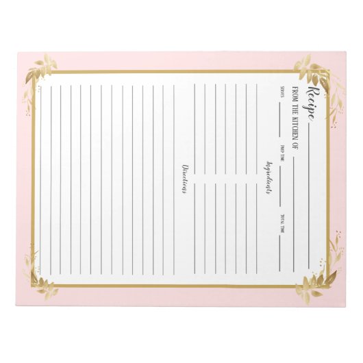 Blush Roze goudvulling Multomap Notitieblok (Voorkant)