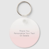 Blush roze gradiënt Love Girly Vrijgezellenfeest Sleutelhanger (Achterkant)