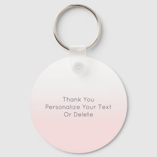 Blush roze gradiënt Love Girly Vrijgezellenfeest Sleutelhanger (Achterkant)