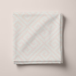 Blush roze Grieks sleutelpatroon Stof