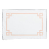 Blush roze Griekse Zeer belangrijke Grens Standaar Kussensloop (Voorkant-Rechts)