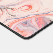 Blush roze, grijs en Paarse marmering Bureaumat (Hoek)