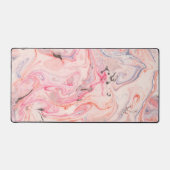 Blush roze, grijs en Paarse marmering Bureaumat (Voorkant)