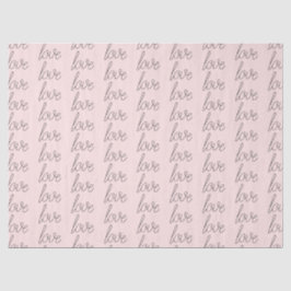 Blush roze grijs liefde tissuepapier