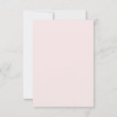 Blush Roze & Grijs RSVP Lente Zomer Bruiloft (Achterkant)