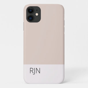 Blush roze grijze bewerkbare kleurenblok Case-Mate iPhone case