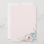 Blush roze grijze cactus Succulent Vrijgezellenfee Kaart (Achterkant)