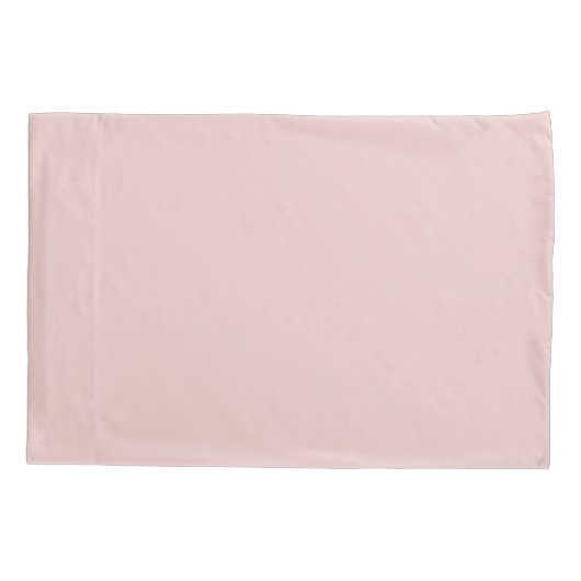 Blush roze grijze moderne meisjesmonogram kussensloop (Achterkant)