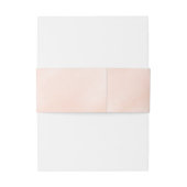 Blush roze grijze monogram bruiloftsgordels uitnodigingen wikkel (Achterkant Voorbeeld)