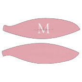 Blush roze grijze monogram Feminine Girly Script Basketbal (Panelen)