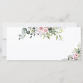 Blush roze groen bruiloft hoofd tafel teken (Achterkant)